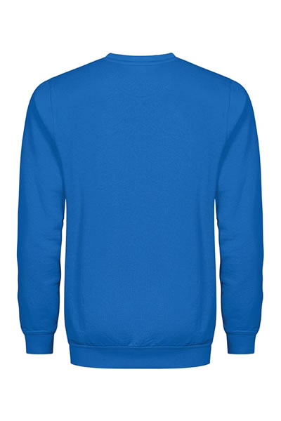 Sweatshirt, Langarm, Rundhals, Blau, Strick