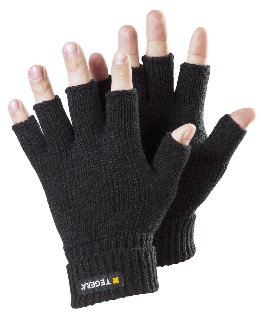 Fingerlose Handschuhe, Strickhandschuhe, Schwarz, vollfingerlose Handschuhe, Wärme