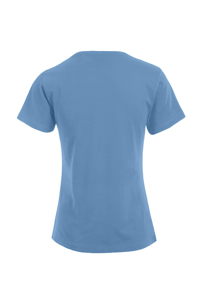 T-Shirt, Kurze Ärmel, Rundhalsausschnitt, Hellblau, Schlicht