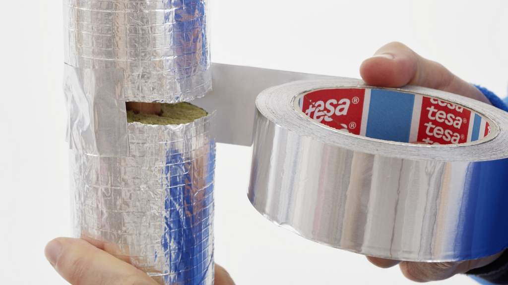 Aluminium, Klebeband, Plastikfolie