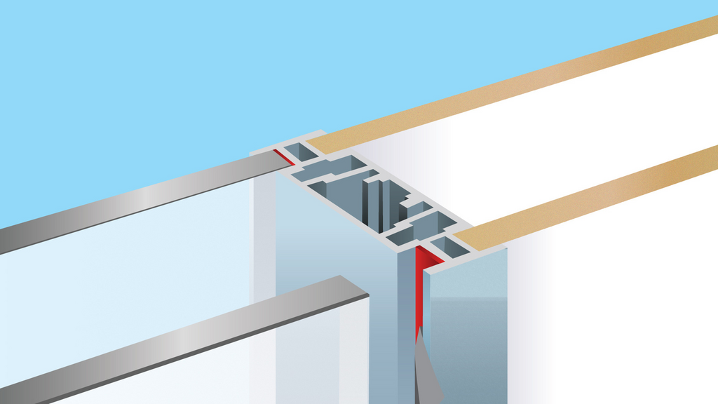 Handlauf, Sperrholz, Holz, Aluminium