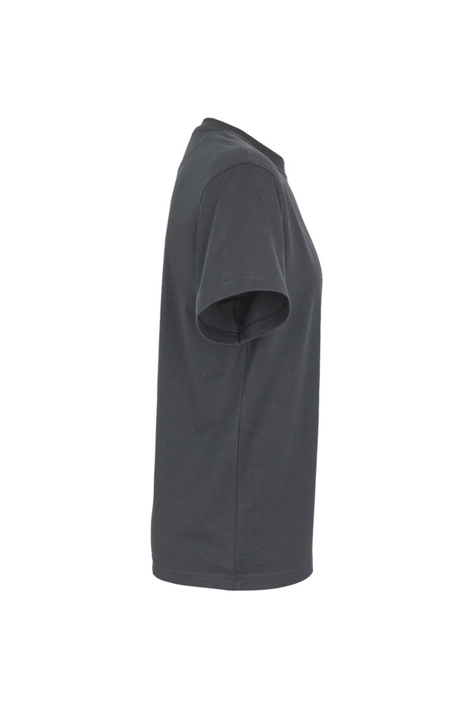 T-Shirt, Kurzarm, Uni, Grau, Baumwolle