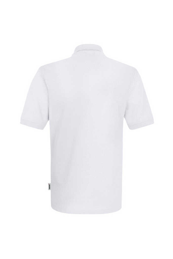  Polo shirt,  Kurzarm,  Weiß,  Knopflose,  Rückenansicht