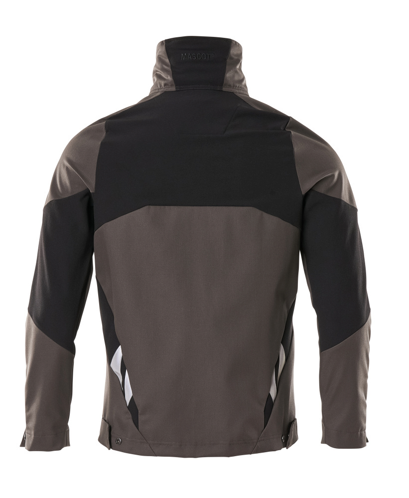 jacke, softshell, braun, schwarz, bunt