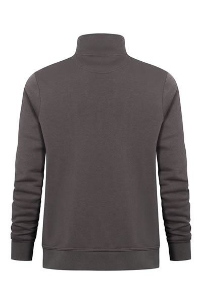 Hoodie, Pullover, Hochkragen, Langarm, Grauer, Frottee