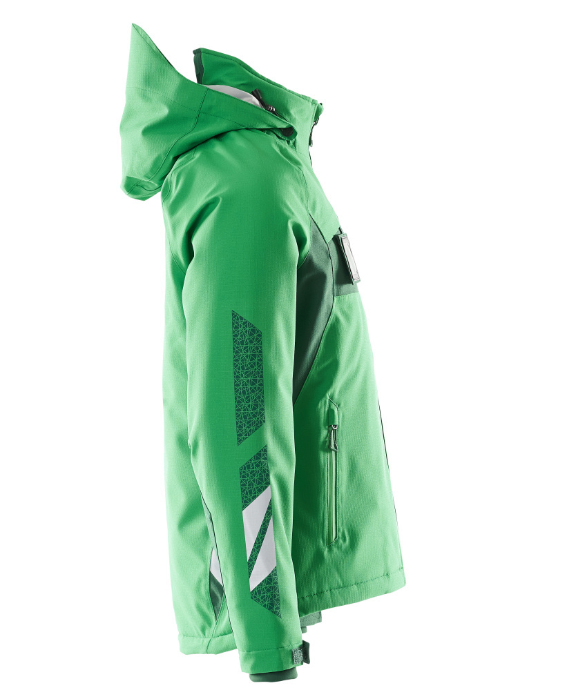 grüne jacke, softshell, hoodie/hooded, Reißverschluss Tasche, reflektierender Streifen
