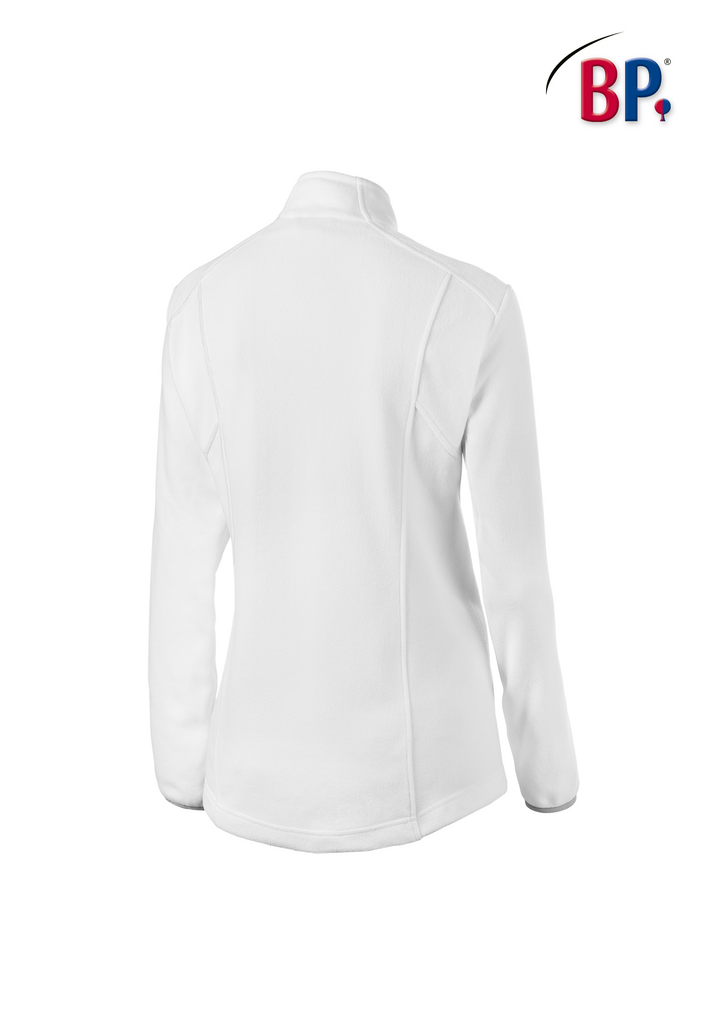 jacke, weiß, Fleece, Stehkragen, Langarm