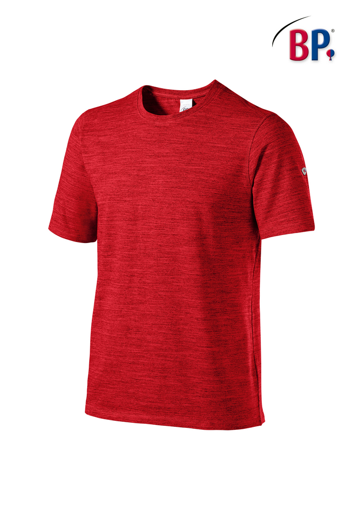 T-Shirt, Rot, Kurzarm, Meshoptik, Sporttop