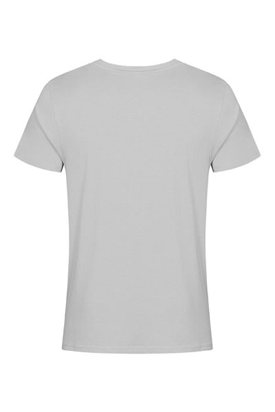 T-Shirt, Einfarbig, Kurzarm, Rundhalsausschnitt, Hellgrau