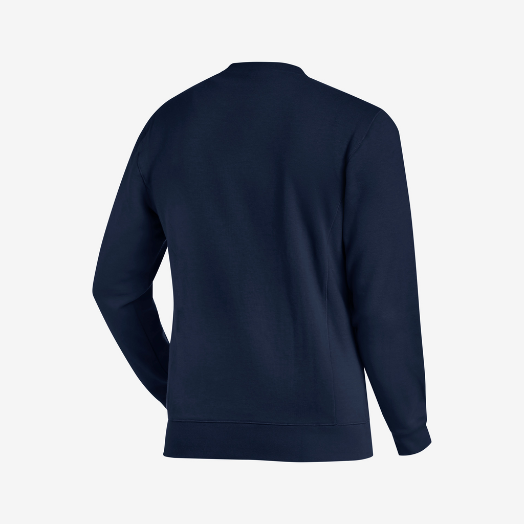Herrenpullover, Langarm, Navy, Rundhals, Sweatshirt