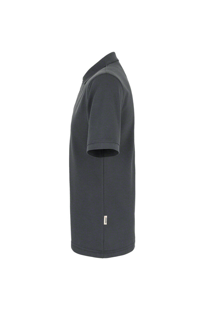 polohemd, kurzarm, dunkelgrau, Kragen, slim fit