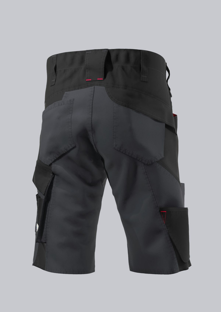 Arbeitsshorts, Cargo-Shorts, Mehrfachtaschen, Knielang, Dunkelgrau