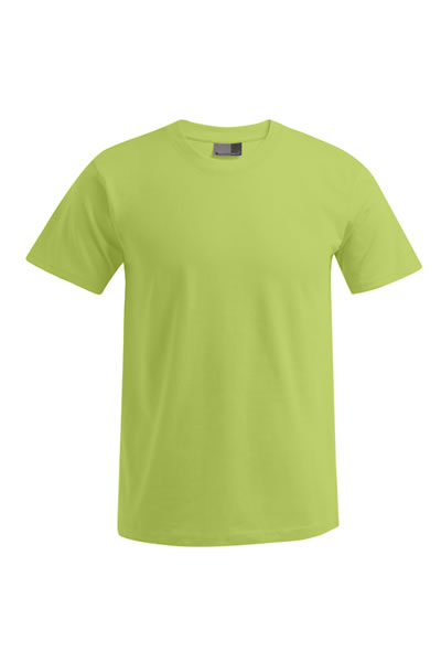 Tee, T-Shirt, Limette, einfarbig, Kurzarm