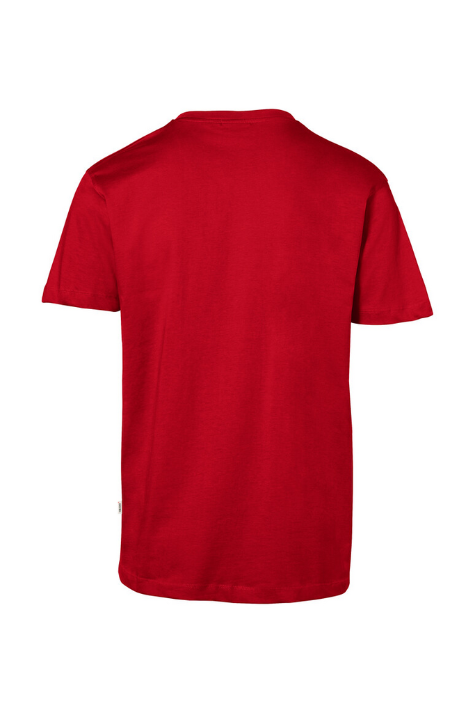 T-Shirt, Rot, Kurze Ärmel, Rundhals, Uni