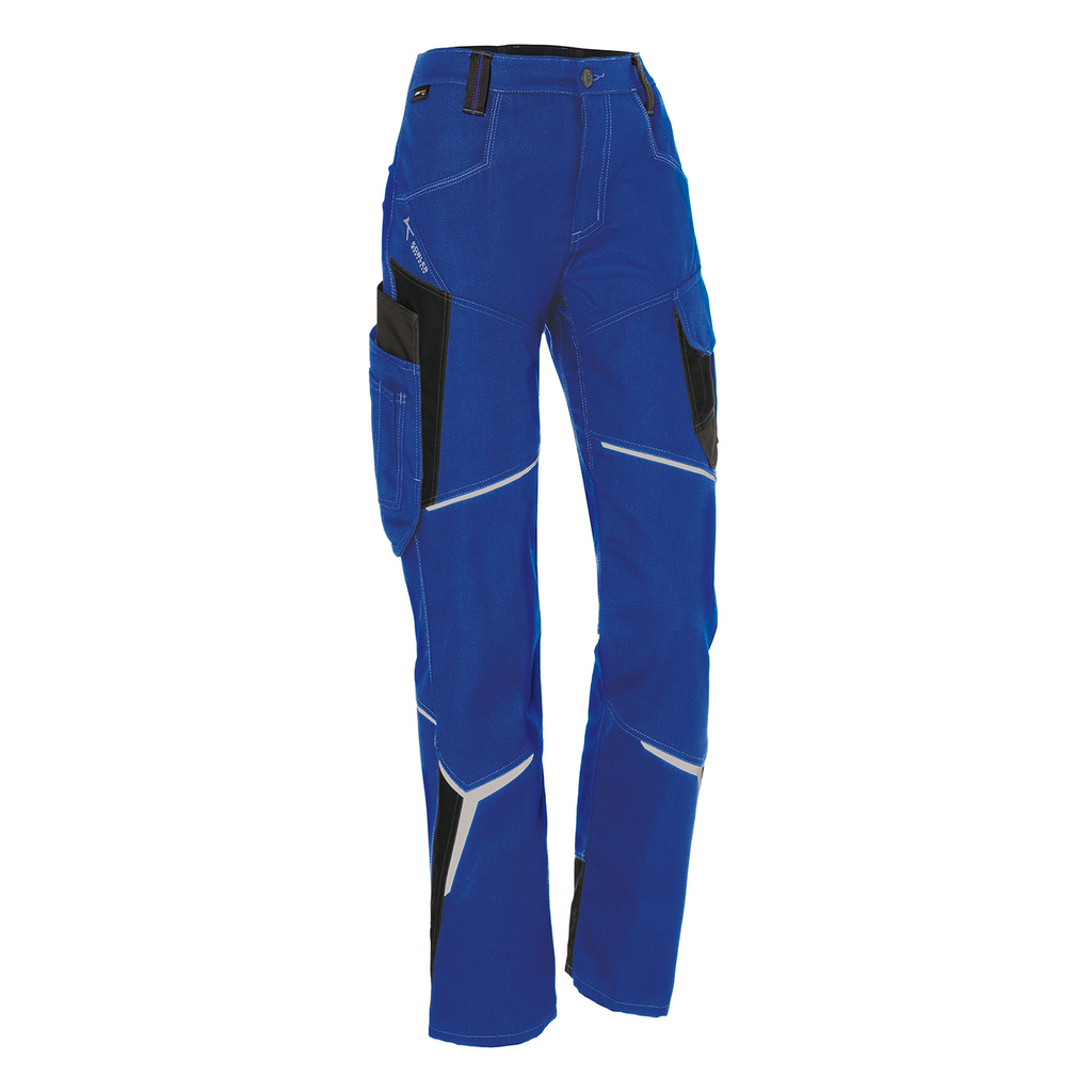 Arbeiterhose, Cargo-Hose, blaue Hose, Hammer-Schlaufen, Knie-Patches