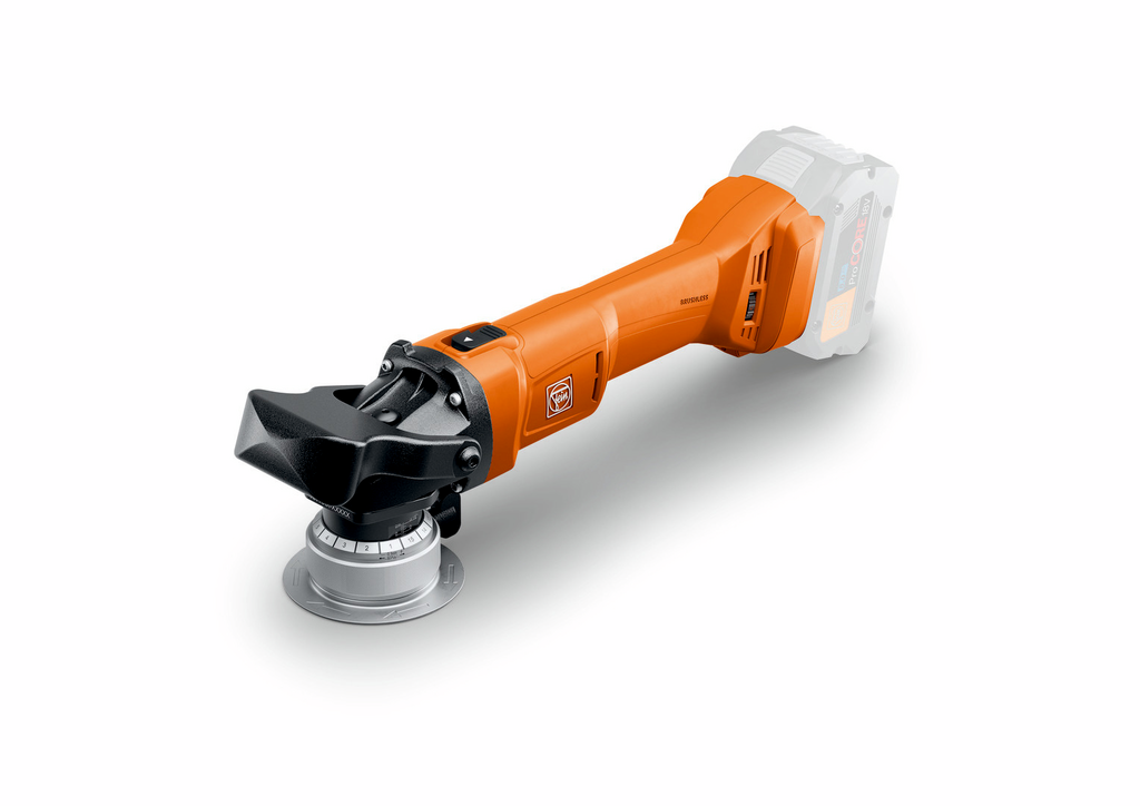 Akku-Bohr-/Schleifgerät, Winkelschleifer, orange, Schleifscheibe, Systemakku