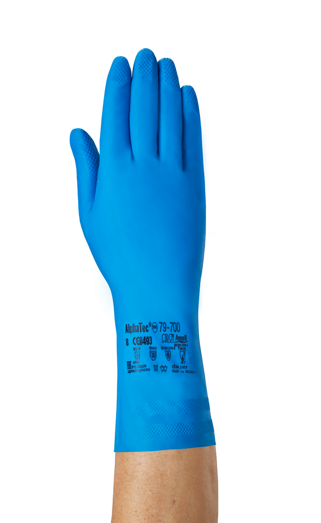 Nitril-Handschuh, Schutzhandschuh, blau, Einweg-Handschuh, Oberflächenhygiene