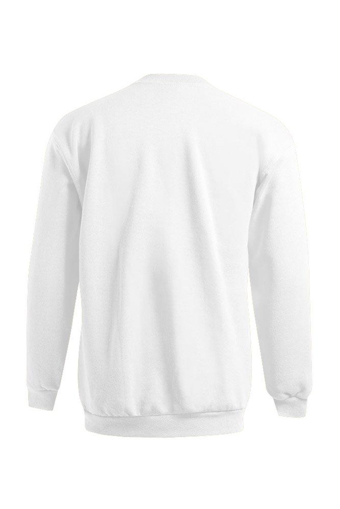 Hoodie, Sweatshirt, Weiß, Langarm, Rundhals