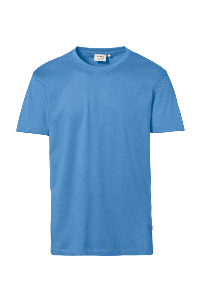 T-Shirt, Kurze Ärmel, Rundhals, Einfarbig, Blau
