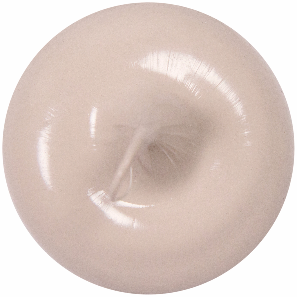 Knopf, Beige, Porzellan, Kugel, Tafelbesteck-Teil