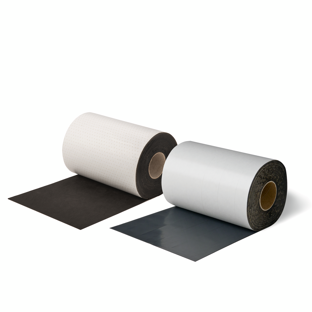 Schwarzfolie, Klebeband, Tonpapier?, Klebefolie, Rollenmaterial