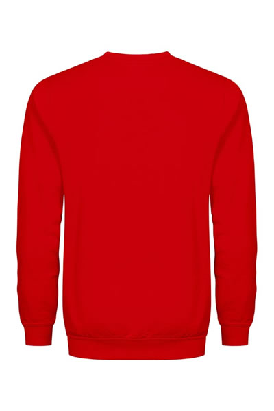 Pullover,  Sweatshirt, Langarm, Rot, Rundhalsausschnitt