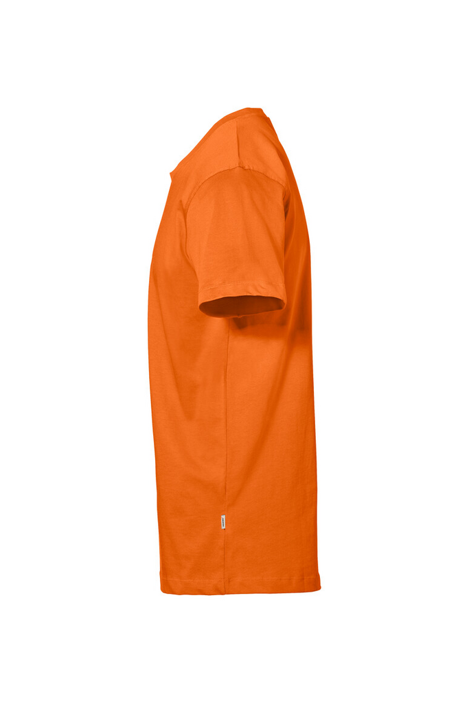 T-Shirt, Orange, Kurzarm, Rundhalsausschnitt, Baumwolle