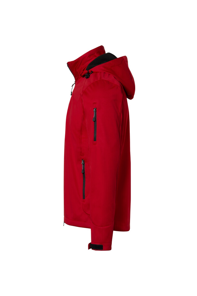 Jacke, Rot, Outdoor, Softshell, Reißverschluss