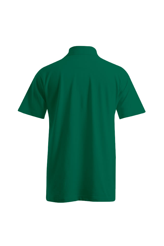 Polohemd, Kurzarm, Grün, Hemd-Top, Kragenlos