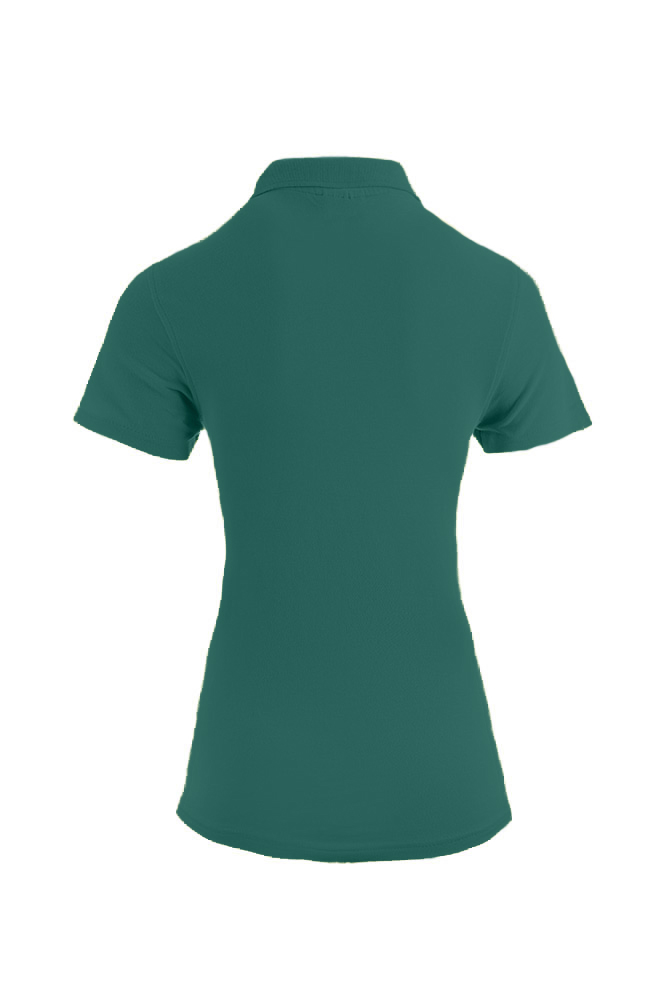 Polohemd, kurzärmelig, Türkisgrün, Kragen, unifarben