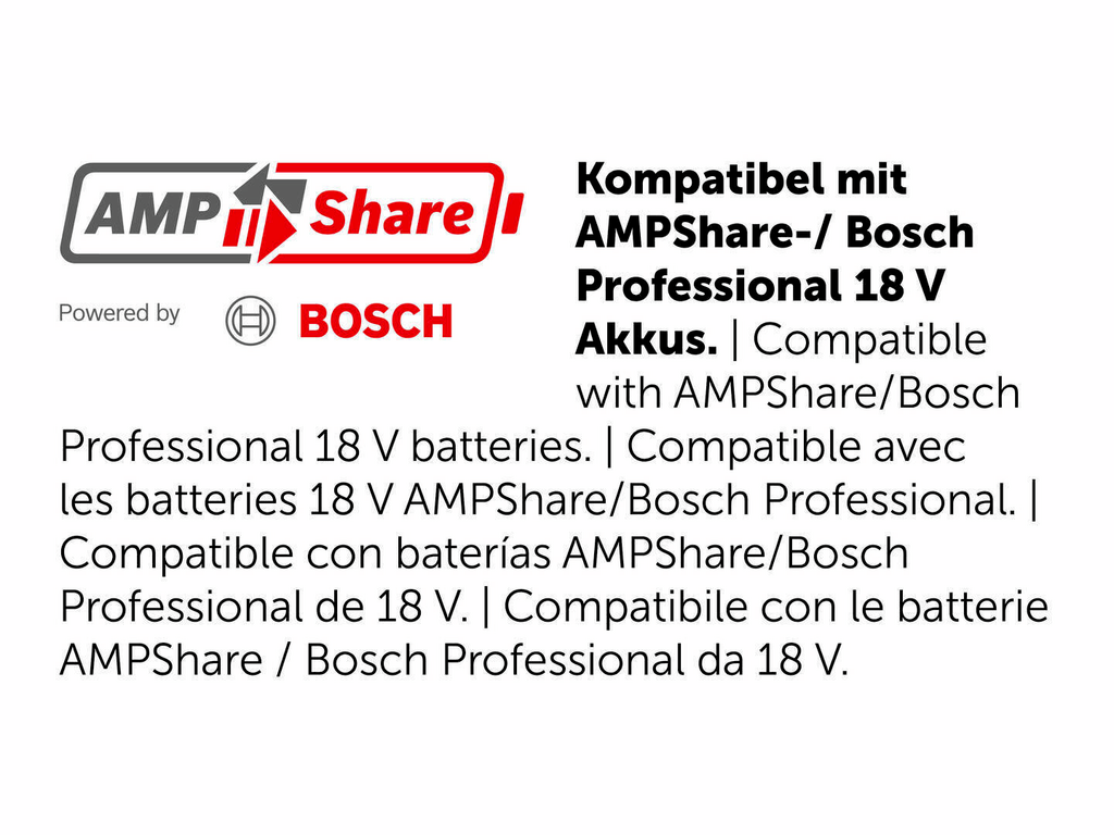 ampshare, bosch, professionell, 18v, batterie