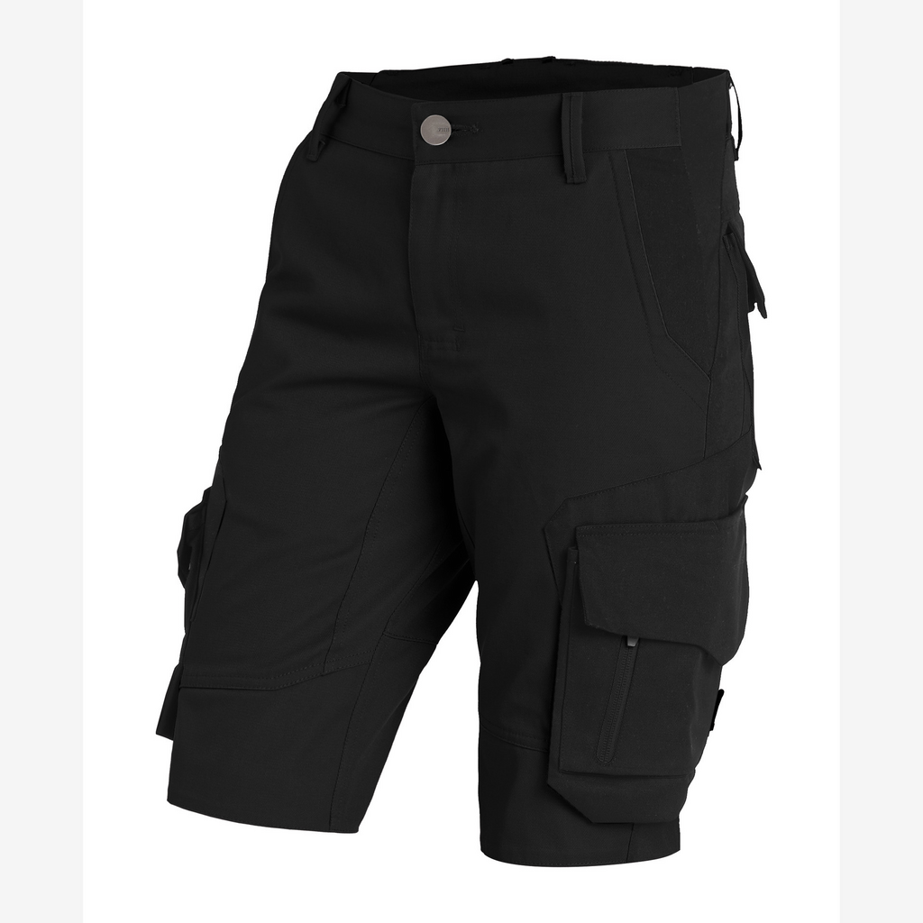 Hose, Cargo Shorts, Schwarz, Knie-Länge, Cargo Taschen